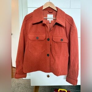 Avec Les Filles Rust Corduroy Utility Jacket